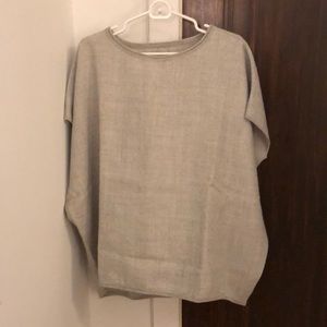 Light Grey Oversized Alpaca Sweater (M/L)